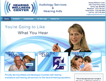 Tablet Screenshot of hearingwellnesscenter.com